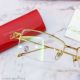 2020 New Replica Cartier Half Frame Eyeglasses - Gold Leg (4)_th.jpg